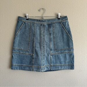 CAbi Blue Denim Mini Skirt